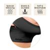 Post Surgical Chin Strap Bandage for Women - Neck and Chin Compression Garment Wrap - Face Slimmer, Jowl Tightening, Chin Lifting (Small- Black) view 4