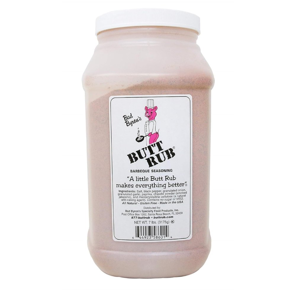 Bad Byrons Butt Rub Barbeque Seasoning  7 Lbs, Food Service | Award-Winning All-Purpose Dry Rub for Pork, Chicken, Beef & More