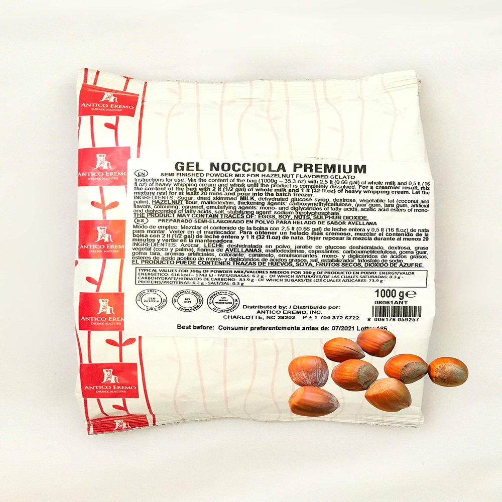 NEW Premium Formula Nocciola Gelato Mix (Hazelnut)