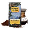 Organic Coffee Co. Breakfast Blend Ground Coffee 12 Ounce Medium Light Roast USDA Organic view 3