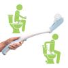 Juvo Toilet Aid - Personal Bottom Wiping Tool, Bathroom Mobility Aid for Disabled, Elderly, and Surgery Recovery - 18" long wand with hygienic cover view 1