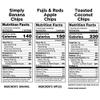 Bare Baked Crunchy Apple Chips, Banana Chips, and Coconut Chips, Variety Pack, Gluten Free, 6 Count view 4