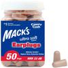 Mack's Ultra Soft Foam Earplugs, 50 Pair - 33dB Highest NRR, Comfortable Ear Plugs for Sleeping, Snoring, Travel, Concerts, Studying, Loud Noise, Work | Made in USA view 1