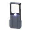 Carson MiniBrite LED Lighted Slide-Out Aspheric Magnifier with Protective Sleeve (PO-55), 5X, Gray view 1