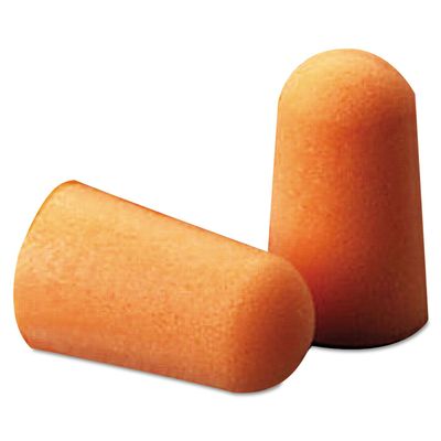 3M 50051138290080 1100 Series Foam Uncorded Earplugs, Polyurethane Foam, Universal, Orange (Pack of 200)
