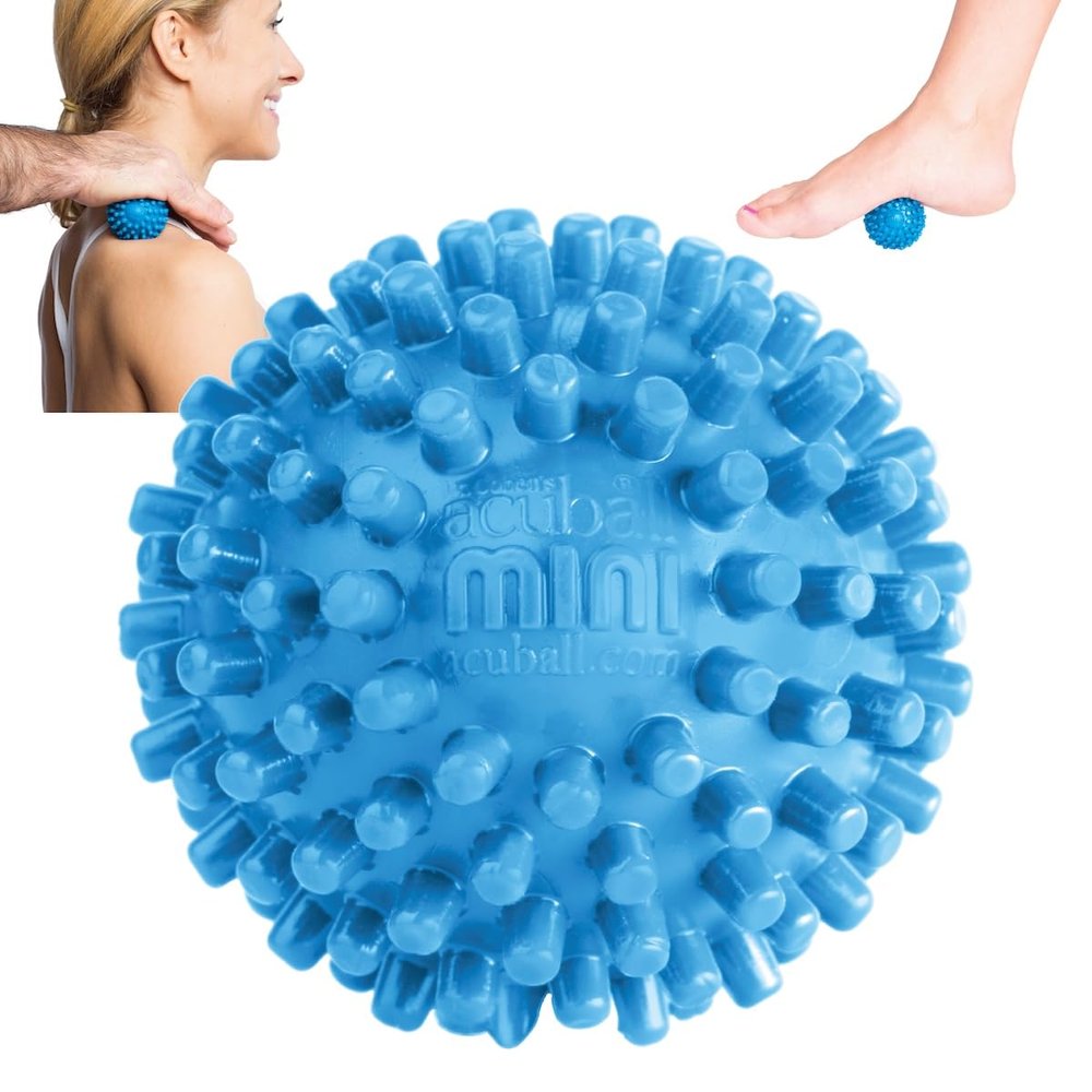 Dr. Cohens Heatable Deep Tissue Massage Ball Mini - acuBall Trigger Point Massage Therapy for Myofascial Release - Spiky Foot Massager Ball - Effective Back Massager Ball for Targeted Pain Relief