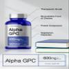 Horbach Alpha GPC 600mg | 120 Capsules | Vegetarian, Non-GMO & Gluten Free Choline Supplement | Supports Healthy Memory, Focus and Clarity view 3