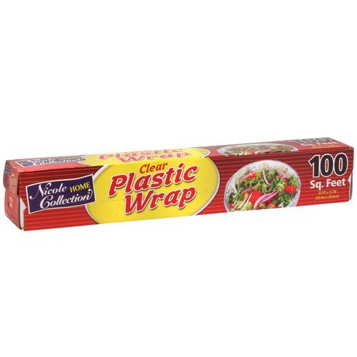 Premium Plastic Wrap Clear - 12" x 100" (1 Pc) - Ultra Durable & Versatile for Food Storage, Kitchen Organization & More