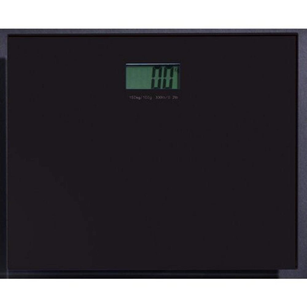 Gedy RA90-14 Electronic Bathoom Scale, 3.2" L x 13.3" W, Black