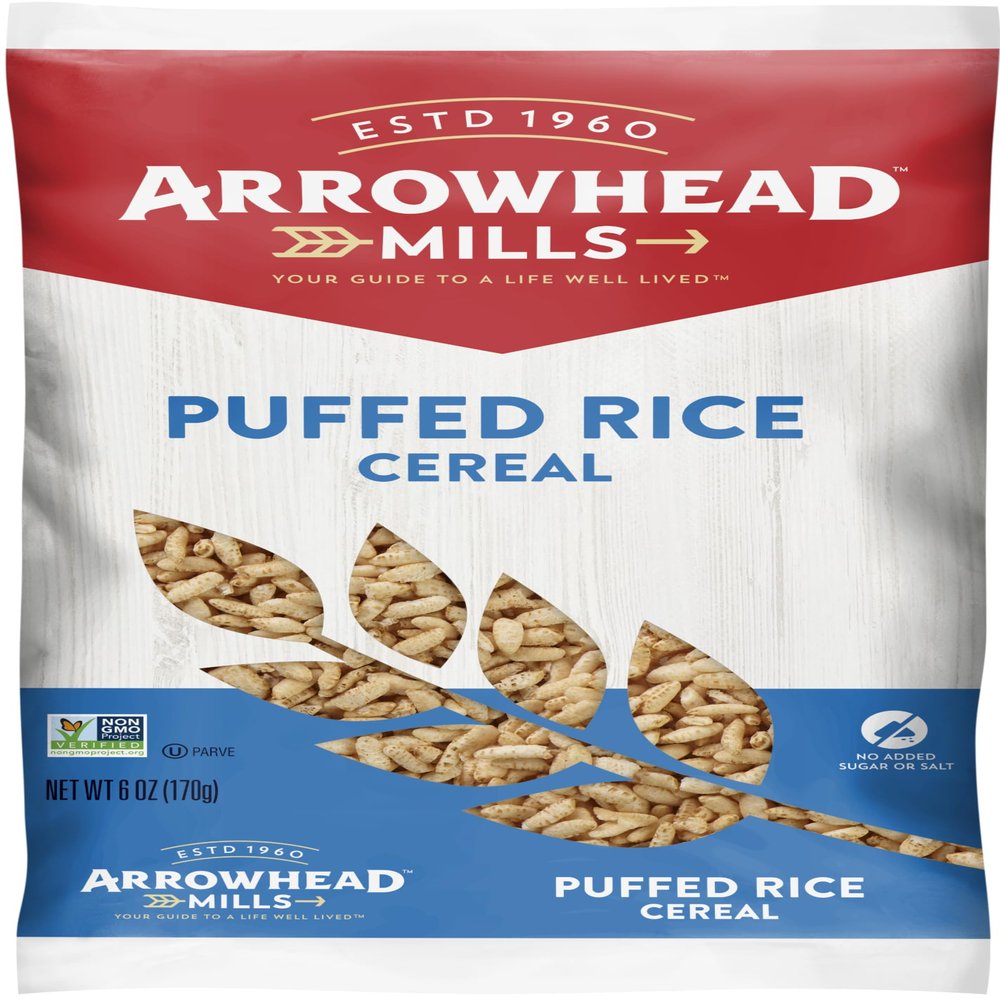 Arrowhead Mills Puffed Rice Cereal, 6 oz Bag (Pack of 6)