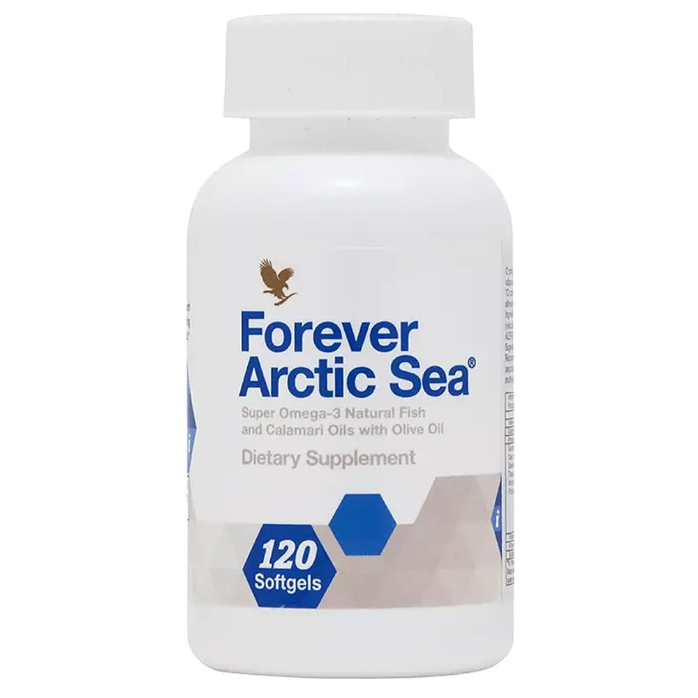 Forever Living - Arctic Sea Omega-3 - Supplement, EPA and DHA Fatty Acid Blend, Supports Heart, Brain, and Eye Health, Gluten-Free, 120 Softgels