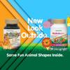 NaturesPlus Animal Parade Source of Life Gold Children's Chewable Multivitamin - Assorted Cherry, Orange & Grape Flavors - 60 Chewable Tablets - Vegetarian, Gluten-Free - 30 Servings view 2