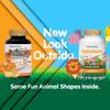 NaturesPlus Animal Parade Source of Life Gold Children's Multivitamin - Orange Flavor - 120 Chewable Animal Shaped Tablets - Immune Support Supplement - Gluten-Free - 60 Servings view 2