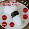 Perfect Stix - Napkin Band Black Napkin Band, 1.5" x 4.5", Black (Pack of 500) view 4