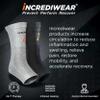 Incrediwear Ankle Sleeve  Ankle Brace for Joint Pain Relief, Sprained Ankle Support, Arthritis, Inflammation Relief, and Circulation for Women and Men (Grey, Small/Medium) view 2