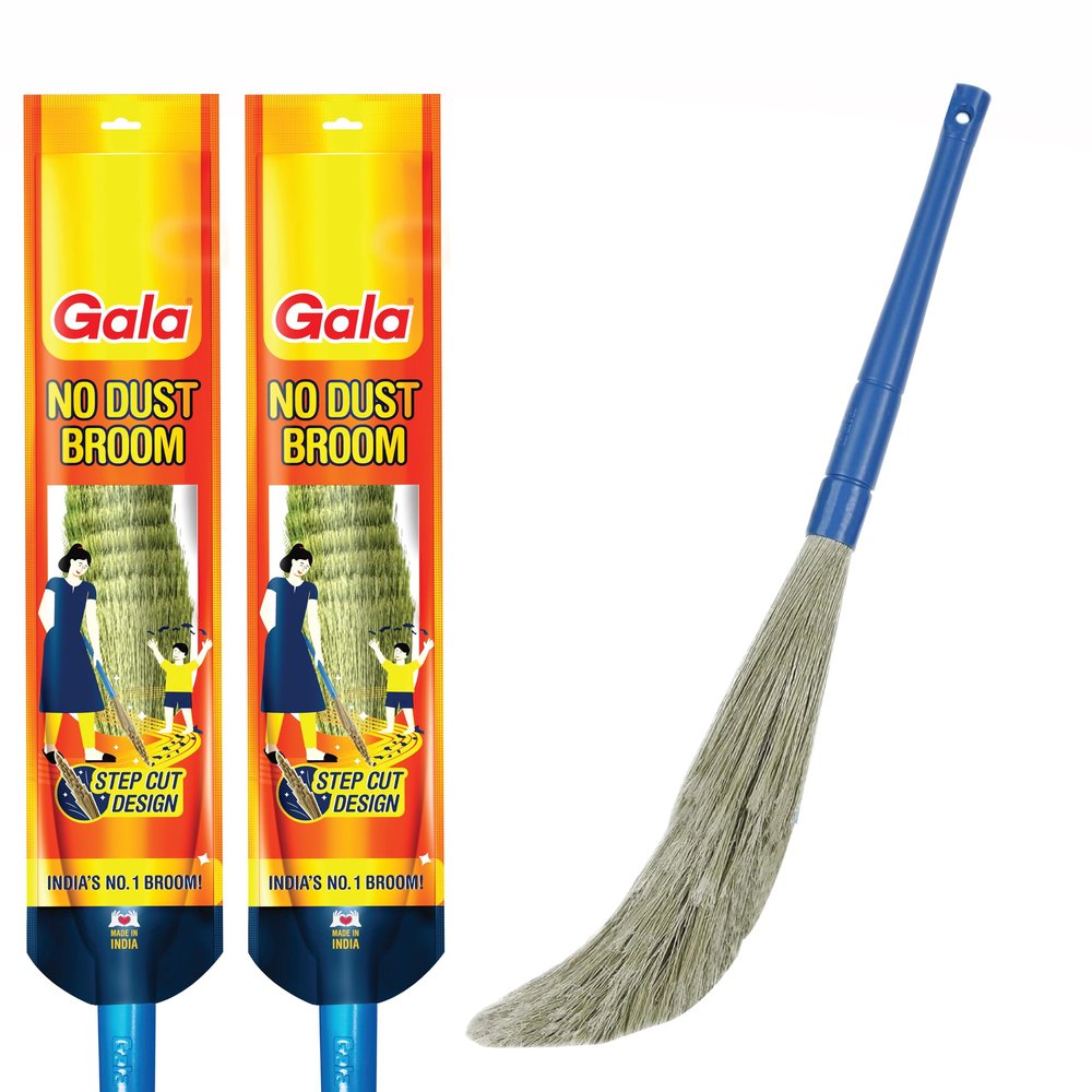 Gala No Dust Floor Broom (Freedom from New Broom Dust- Busan), 2 Count