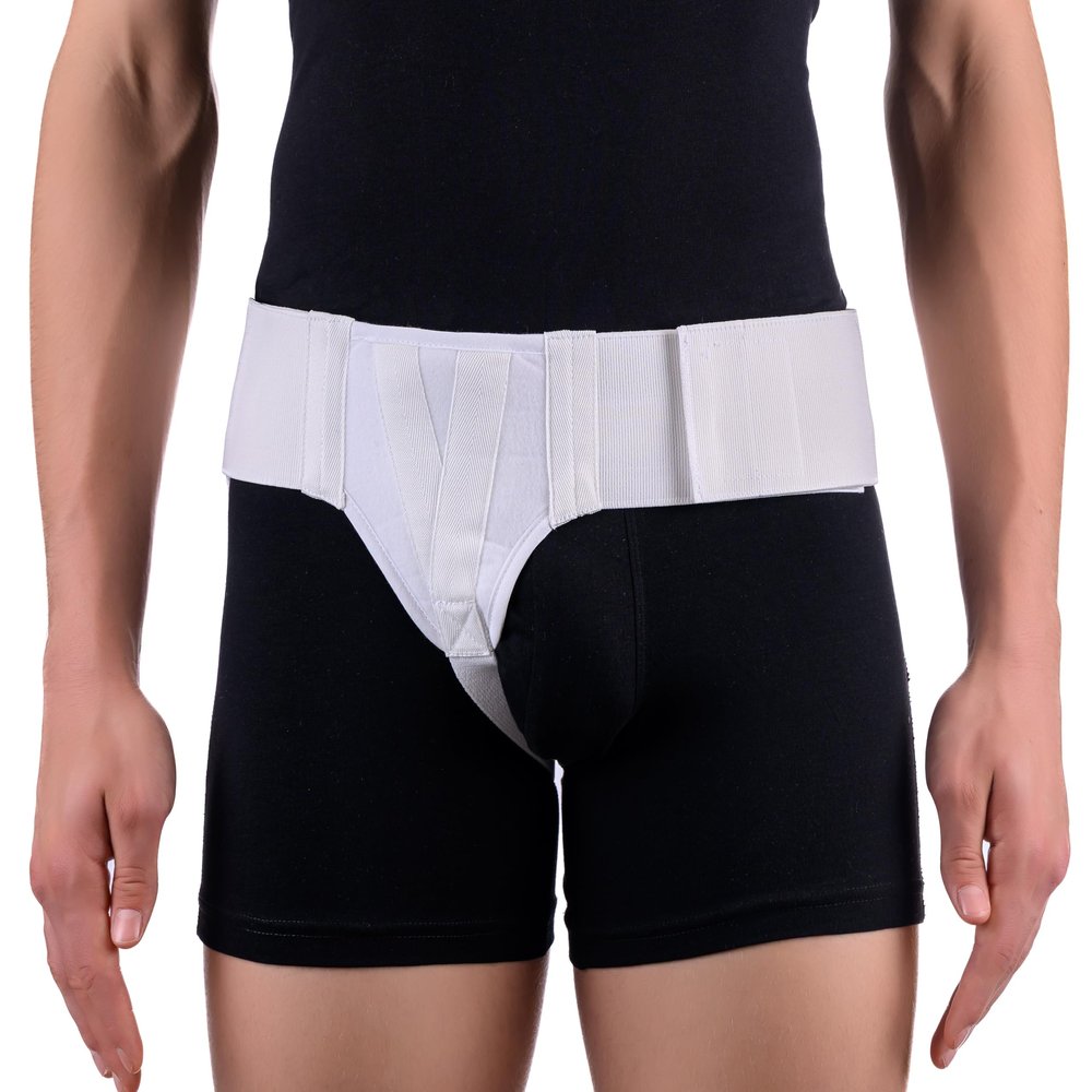 FlexaMed Right Side Inguinal Groin Hernia Truss with Compression Pad - Medium