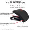 Carex Uplift Premium Seat Assist With Memory Foam - Chair Lift And Sofa Stand Assist - 70% Seat Lift Assistance Up To 230lbs, Standard view 3