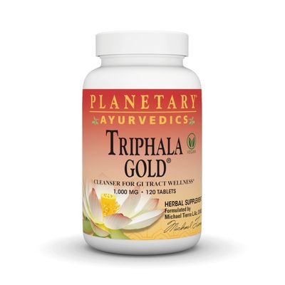 Planetary Herbals Triphala Gold 1000mg Extra Strength Ayurvedic - 120 Tablets