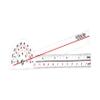 AnthroFlex Goniometer Set of 6 with Bag : 12", 8", 6", 180, Finger, Spinal - To Measure Range of Motion of Joints For Physical Therapy and Occupational Therapy - CM and Inches, Made of Durable Plastic view 2
