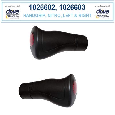 Left & Right Hand Grips for Drive Nitro Rollator, Model 10266 - 1 Pair