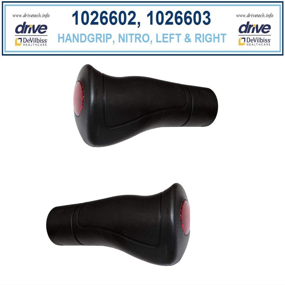 Left & Right Hand Grips for Drive Nitro Rollator, Model 10266 - 1 Pair