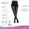 SIGVARIS Womens Style Sheer 780 Closed Toe Pantyhose 30-40mmHg - Black - Small Short view 2