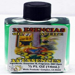 12 PIECES BRYBRADAN 33 ESSENCES SPIRITUAL OIL 33 ESENCIAS ACEITE ESPIRITUAL -1/2 FL OZ 14.7ML