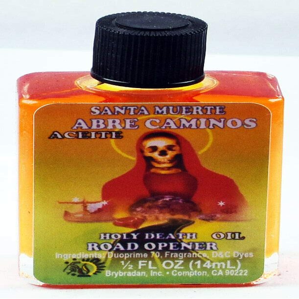 12 PIECES BRYBRADAN HOLY DEATH ROAD OPENER/,SANTA MUERTE ABRE CAMINOS ACEITE -1/2 FL OZ 14.7ML