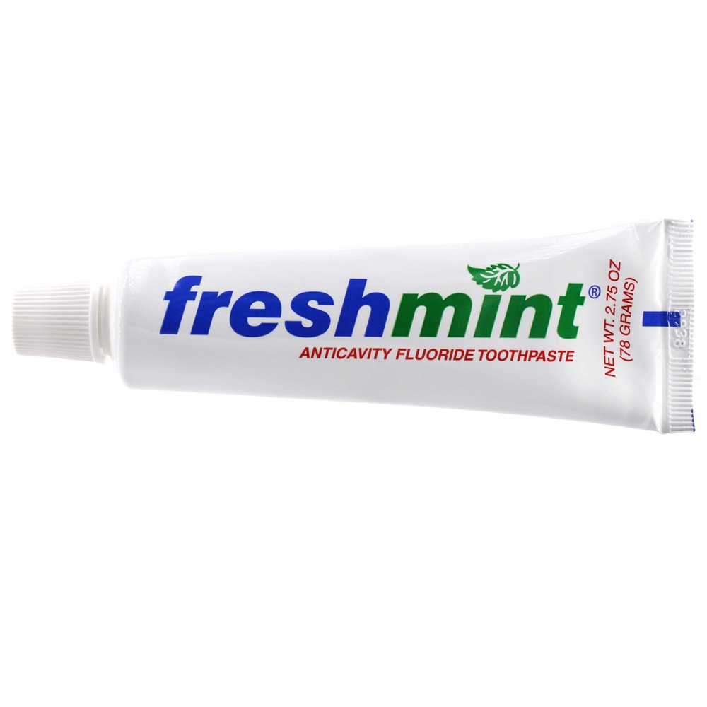 144 Tubes of Freshmint 2.75 oz. Anticavity Fluoride Toothpaste, Tubes do not Have Individual Boxes for Extra Savings