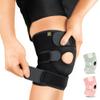 Bracoo Adjustable Compression Knee Patellar Pad Tendon Support Sleeve Brace for Men Women - Arthritis Pain, Injury Recovery, Running, Workout, KS10 (Black) view 1