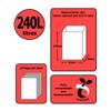 240 Litre x 10 Paper Compostable Wheelie Bin Liners - Biodegradable Sacks/Liners - Bioliner Eco Sack Bags with All-Green Composting Guide view 2