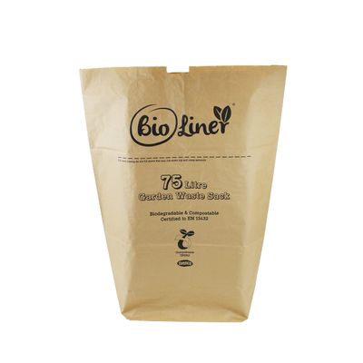 All-Green VC ES 75L-10 75 Litre Paper Compostable Garden Waste Sacks with 10 Bags, Brown