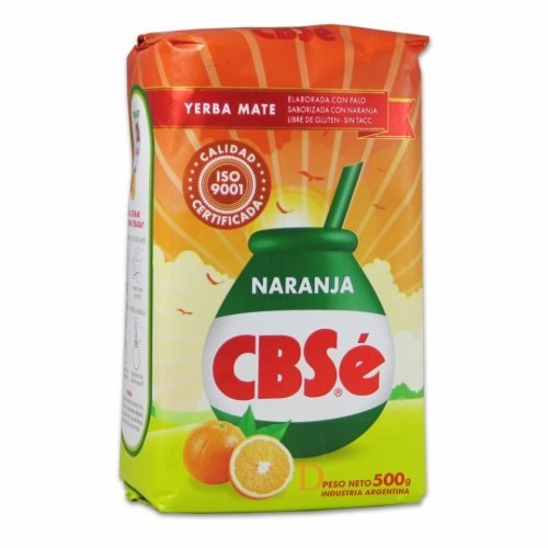10-Pack Yerba Mate Tea Organge Flavor - SABOR NARANJA, 500 G /1.17 LB each