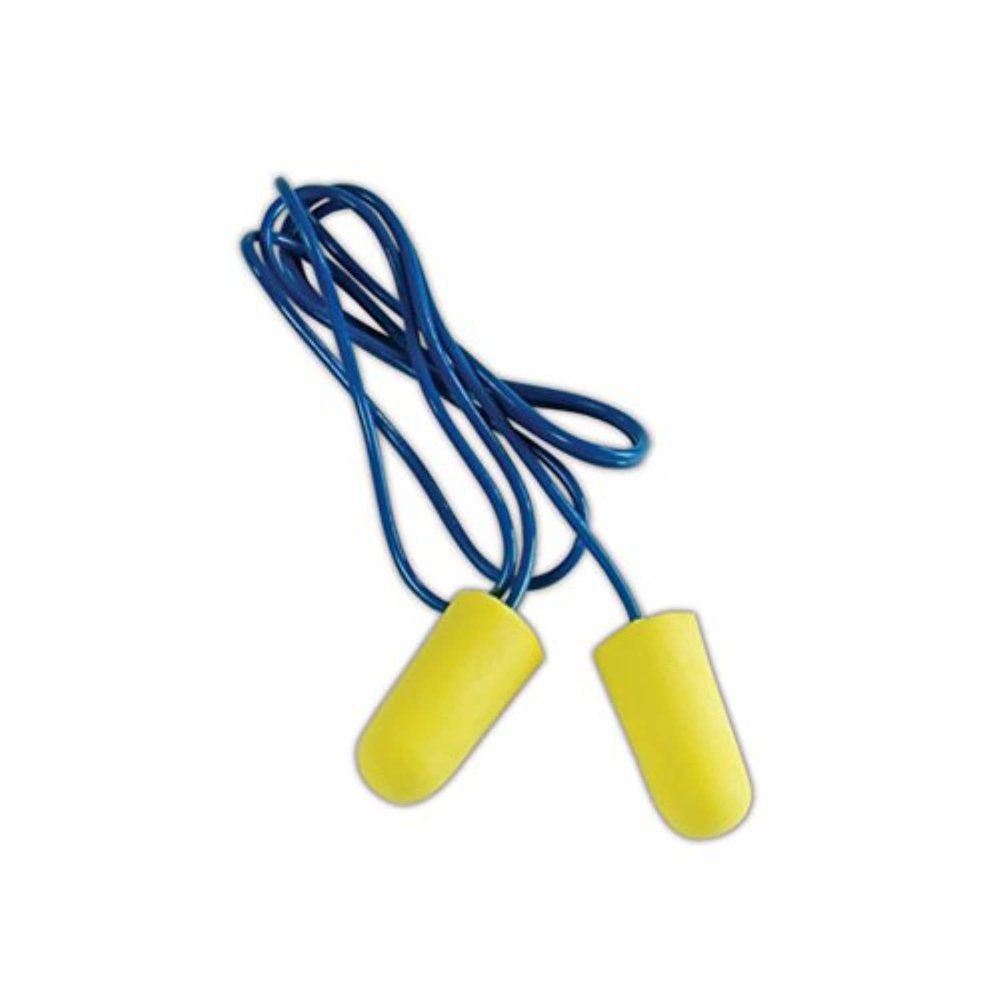 3M 312-1223 E-A-R Taper Fit 2 Foam Regular Corded Earplugs, OSFA, Red