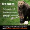 NO-FED-BEAR UDAP Bear Resistant Canister, Hiking Camping Backpacking Hunting Food Storage Container with Carrying Case, 2 Gallons, BRCWC view 3