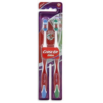 Close Up Toothbrush Active Medium Pack of 2