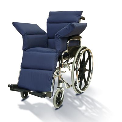 Wheelchair Comfort Seat Cushion Navy-Water-Resistant 36" L x 17" W - Made in USA