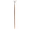 Design Toscano Chrome-Plated, Double-Hooked Knob Handle Hardwood Walking Stick view 4