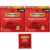 Twinings English Breakfast Individually Wrapped Tea Bags, 50 Count (Pack of 2), Flavorful, Robust Caffeinated Black Tea, Enjoy Hot or Iced view 1