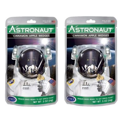 2 X Astronaut Food Cinnamon Apple Wedges