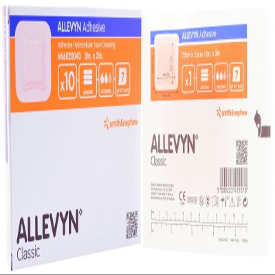 Dressing Adhesive Allevyn 3"x3" - Smith & Nephew 66020043