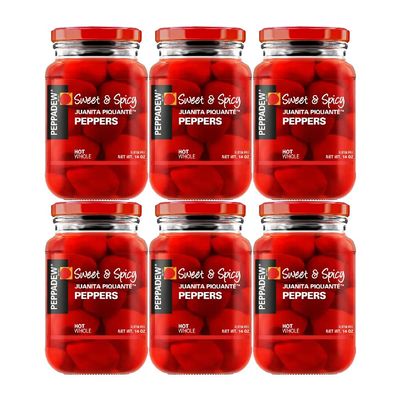 Peppadew Peppers - Hot - Value Bundle of 6 (84 ounce)