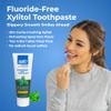 Epic Xylitol Toothpaste for Adults - Fluoride-Free Toothpaste with 25% Xylitol - SLS-Free Formula for Dry Mouth & Fresh Breath - Spearmint, 4.9oz (2-Pack) view 2