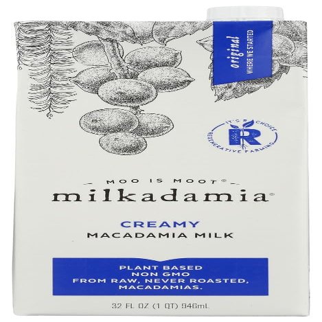 Milkadamia Original Macadamia Milk, 32 Ounce