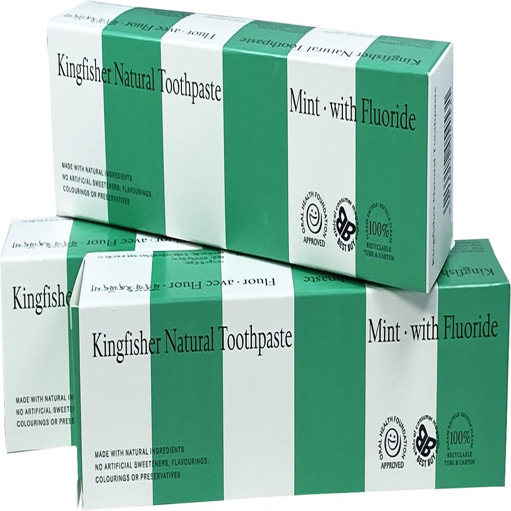 Kingfisher Mint Toothpaste with Fluoride 100ml (Pack of 3)