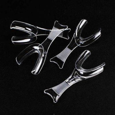 Airgoesin 4pcs Dental Orthodontic Intraoral Mouth Cheek Lip Retractor Openers Clear Plastic Sterilizable Under 135 Degree Celsius Fish Tail Type