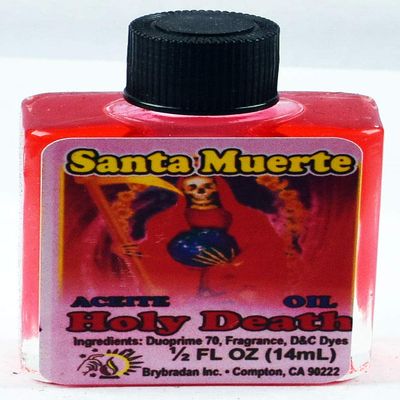 12 PIECES BRYBRADAN HOLY DEATH OIL RED SANTA MUERTE ACEITE ROJO 1/2 FL OZ 14.7ML
