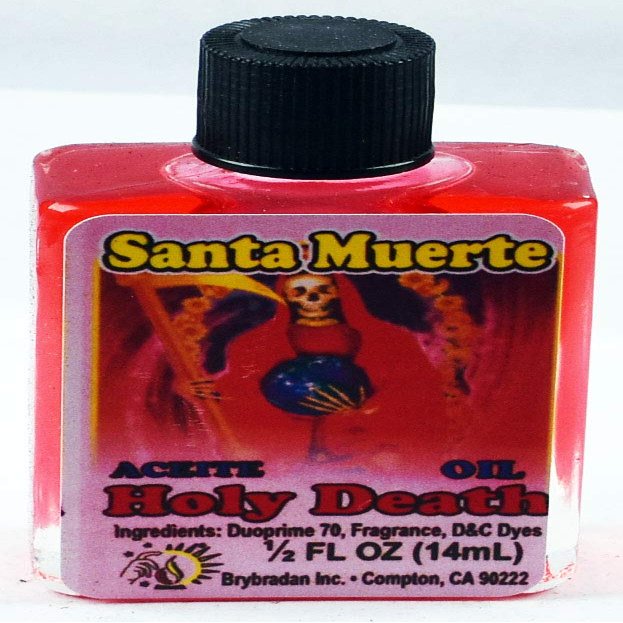 12 PIECES BRYBRADAN HOLY DEATH OIL RED SANTA MUERTE ACEITE ROJO 1/2 FL OZ 14.7ML