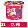Kellogg's Froot Loops Breakfast Cereal Cups, Fruit Flavored, Breakfast Snacks with Vitamin C, Original, 18oz Case (12 Cups) view 4